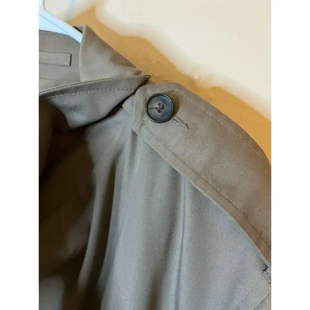 Vintage London Fog Trench Coat Mens 46 Long Beige Wamsutta Thinsulate Lined USA - Picture 6 of 8